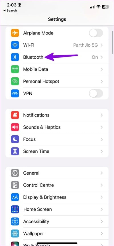 enable-Bluetooth-on-iPhone-1-710x1536-2 أفضل 6 إصلاحات لتشغيل الرسالة الصوتية في WhatsApp بمستوى صوت منخفض على iPhone