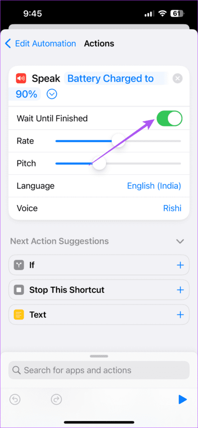enable-wait-until-finished-shortcuts-iphone-711x1536-1 أفضل 6 إصلاحات لعدم عمل الأتمتة في تطبيق Shortcuts على iPhone