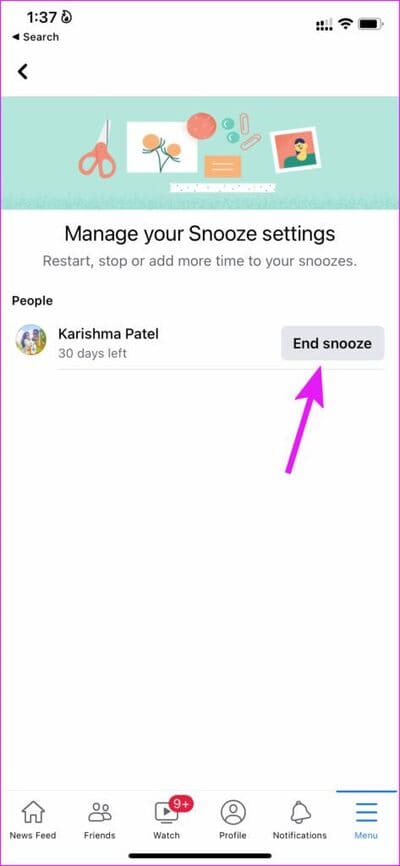 end-snooze-on-facebook-473x1024-1 أفضل 5 طرق لتخصيص موجز الأخبار على Facebook