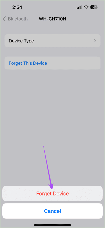 forget-bluetooth-device-from-iphone-1 أفضل 6 إصلاحات لعدم عمل الأتمتة في تطبيق Shortcuts على iPhone