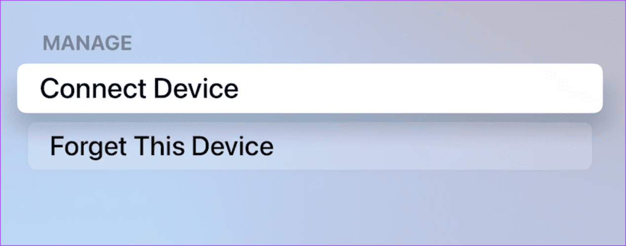forget-this-device-apple-tv- أفضل 6 إصلاحات لعدم وجود صوت في تطبيق YouTube على Apple TV