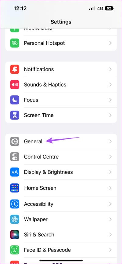 general-settings-iphone-8-711x1536-5 أفضل 5 إصلاحات لعدم عمل الوضع الداكن في Apple Maps على iPhone و Mac