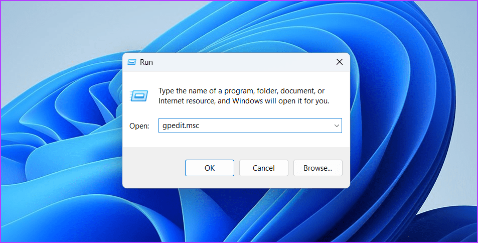gpedit-command-3-1 أفضل 5 طرق لإصلاح عدم عمل الميكروفون في Xbox Game Bar على Windows 11