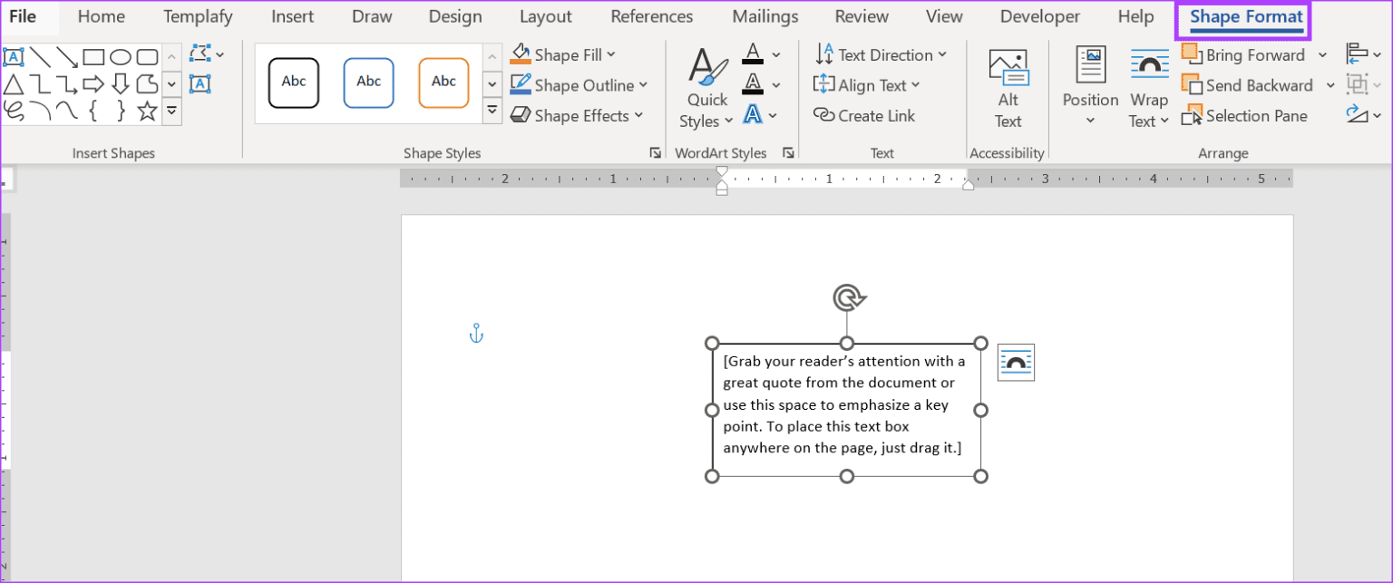 how-to-add-customize-delete-text-box-in-word-3-1536x643-2 كيفية إضافة وتخصيص وحذف مربع نص في Microsoft Word