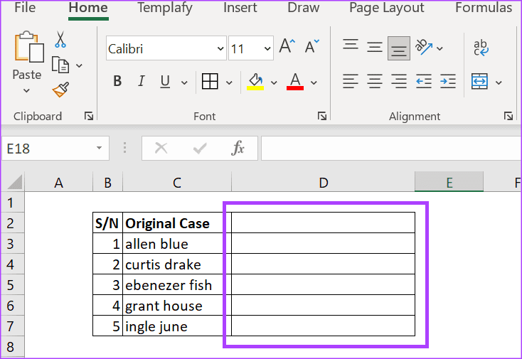 how-to-change-text-case-in-microsoft-excel-1 3 أفضل الطرق لتغيير حالة النصوص في Microsoft Excel