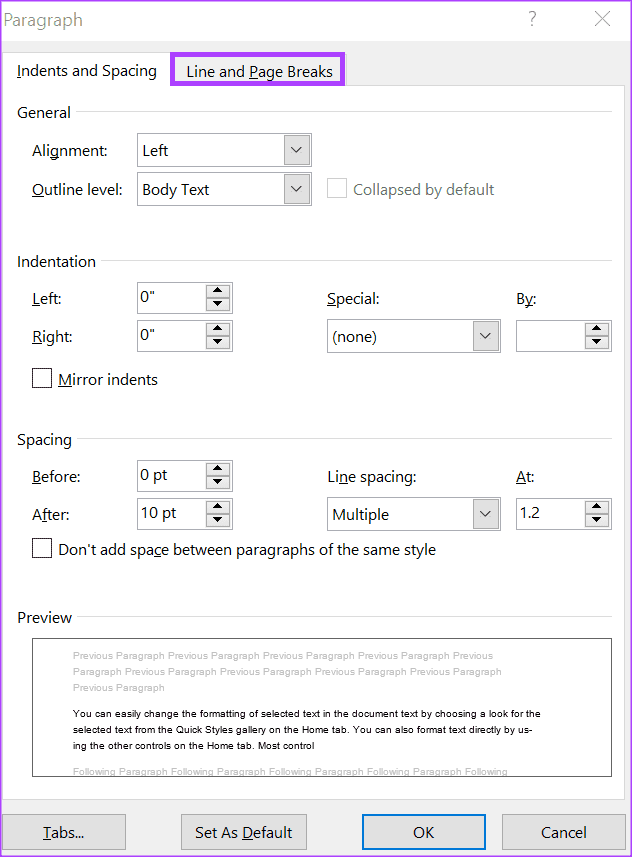 كيفية تمكين وتعطيل الواصلة على النص في Microsoft Word - %categories