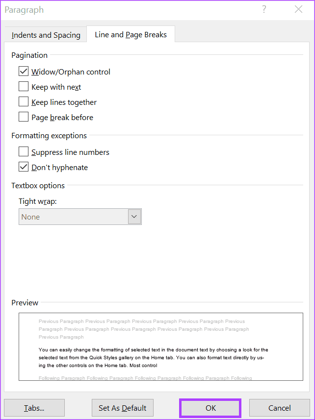 how-to-enable-disable-hyphenation-in-microsoft-word-12 كيفية تمكين وتعطيل الواصلة على النص في Microsoft Word