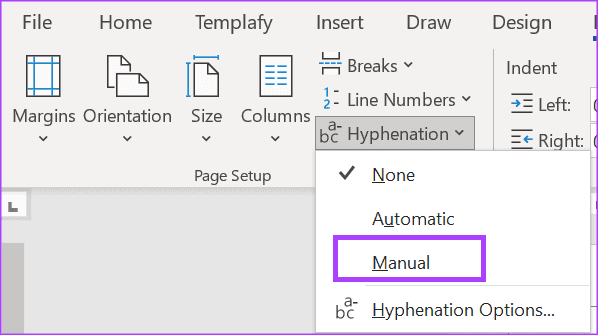 how-to-enable-disable-hyphenation-in-microsoft-word-3 كيفية تمكين وتعطيل الواصلة على النص في Microsoft Word
