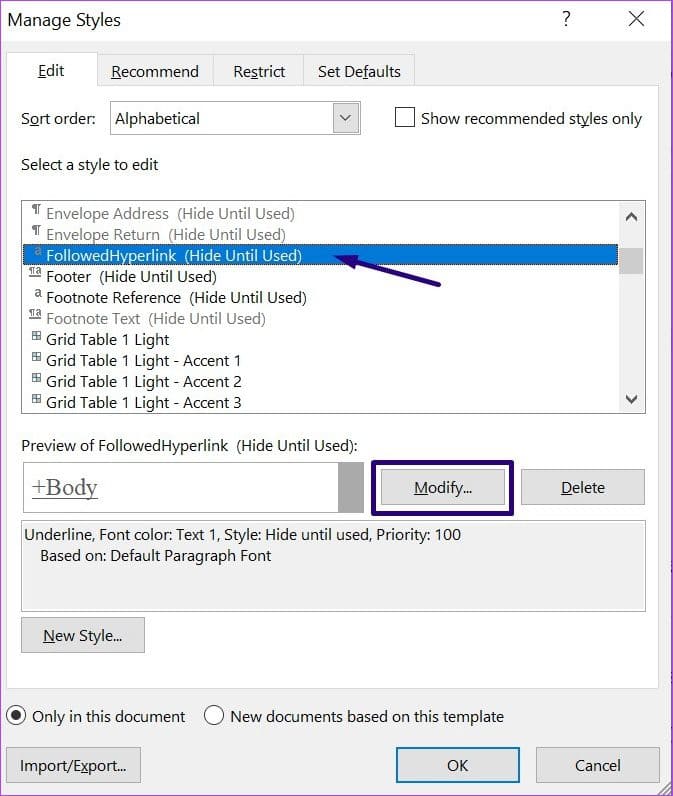 how-to-format-hyperlinks-in-microsoft-word-step-12 كيفية تنسيق الارتباطات التشعبية في Microsoft Word