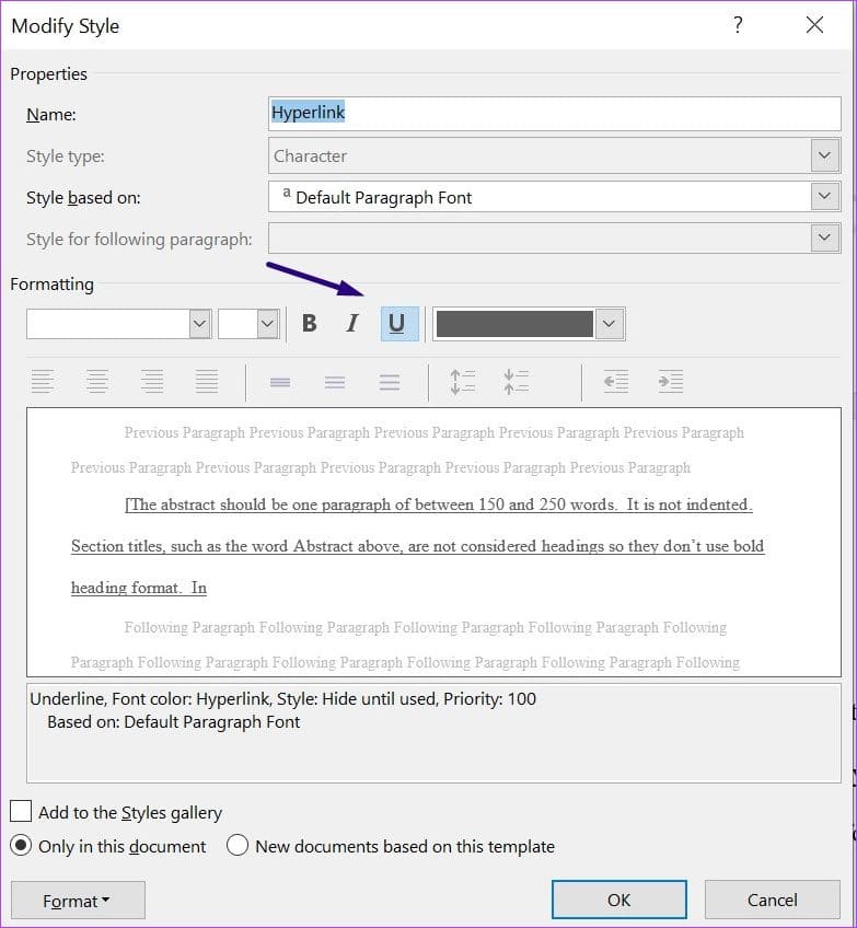 how-to-format-hyperlinks-in-microsoft-word-step-8 كيفية تنسيق الارتباطات التشعبية في Microsoft Word