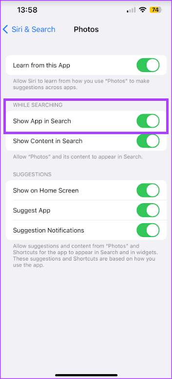 how-to-remove-photos-from-spotlight-search-on-iphone-4 كيفية إزالة الصور من نتيجة بحث Spotlight على iPhone