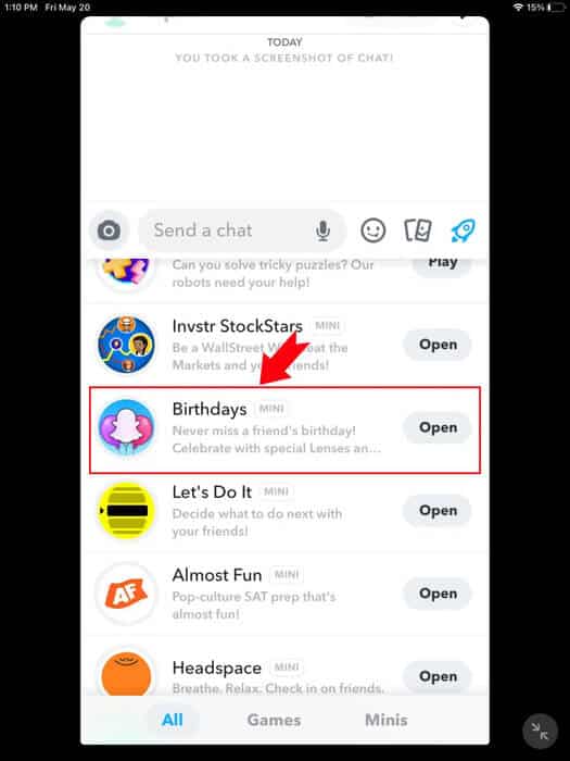 i5 كيفية التحقق من أعياد ميلاد أصدقائك على Snapchat
