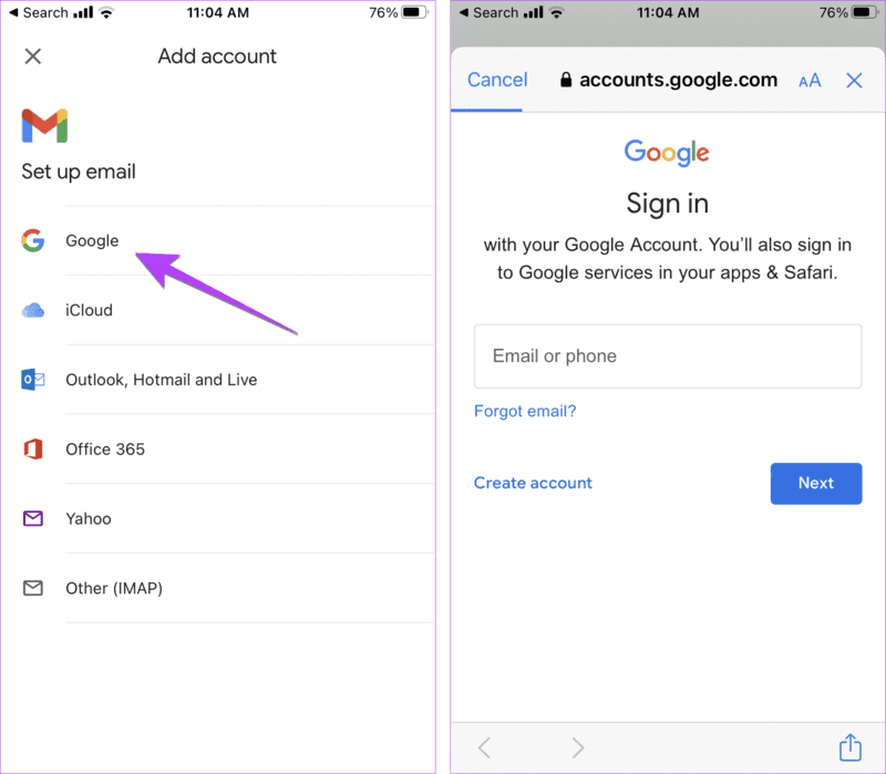 iPhone-Gmail-Add-Another-Email 3 طرق لإضافة بريد إلكتروني آخر إلى iPhone