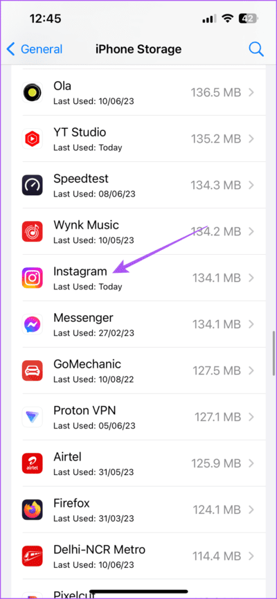 instagram-iphone-storage-settings-710x1536-1 أفضل 5 إصلاحات لعدم ظهور مشاهدات قصص Instagram على iPhone و Android