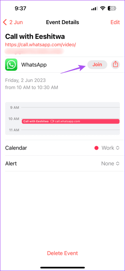 join-whatsapp-call-using-calendar-iphone-710x1536-1 كيفية جدولة مكالمات WhatsApp في تطبيق Calendar على iPhone