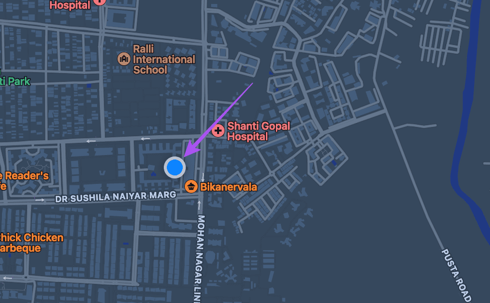 location-pointer-Maps-Mac كيفية مشاركة الموقع المباشر باستخدام Apple Maps على iPhone و iPad و Mac