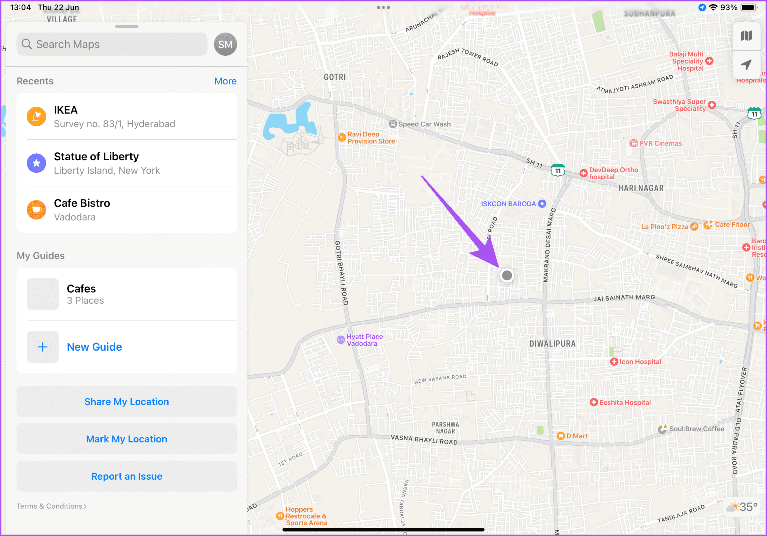كيفية مشاركة الموقع المباشر باستخدام Apple Maps على iPhone و iPad و Mac - %categories