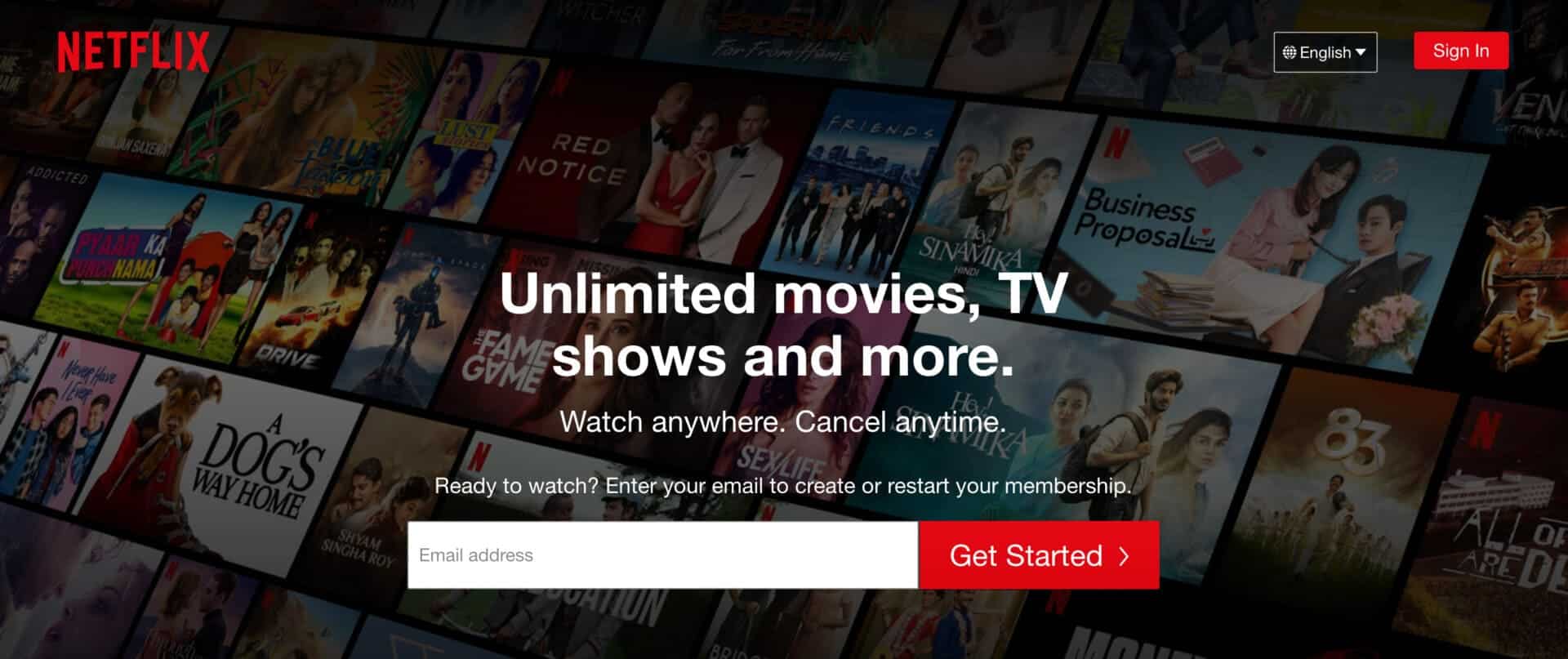netflix-homepage- أفضل 7 إصلاحات عدم عمل Dolby Atmos في Netflix على Android TV