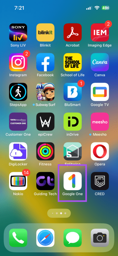 open-google-one-on-mobile-710x1536-1 كيفية مشاركة خطة تخزين Google One مع العائلة على الهاتف المحمول وسطح المكتب