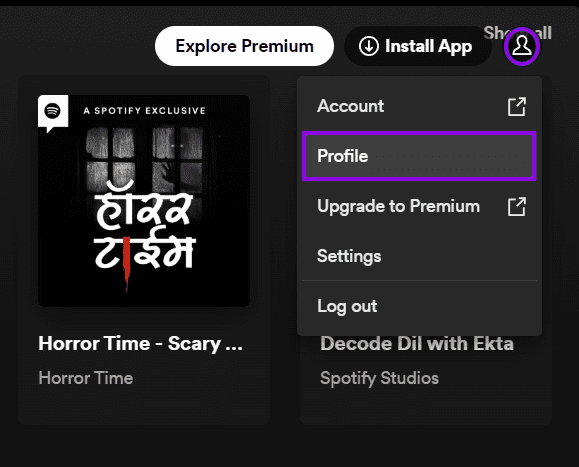 open-profile-picture-and-tap-profile كيفية تغيير اسم مستخدم واسم العرض على Spotify
