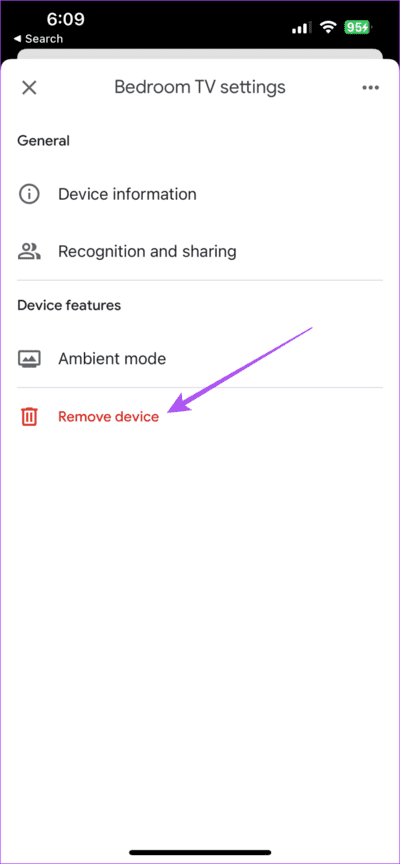 remove-device-google-home-711x1536-1 أفضل 6 إصلاحات لعدم تشغيل الموسيقى على مكبرات الصوت Google Home و Nest