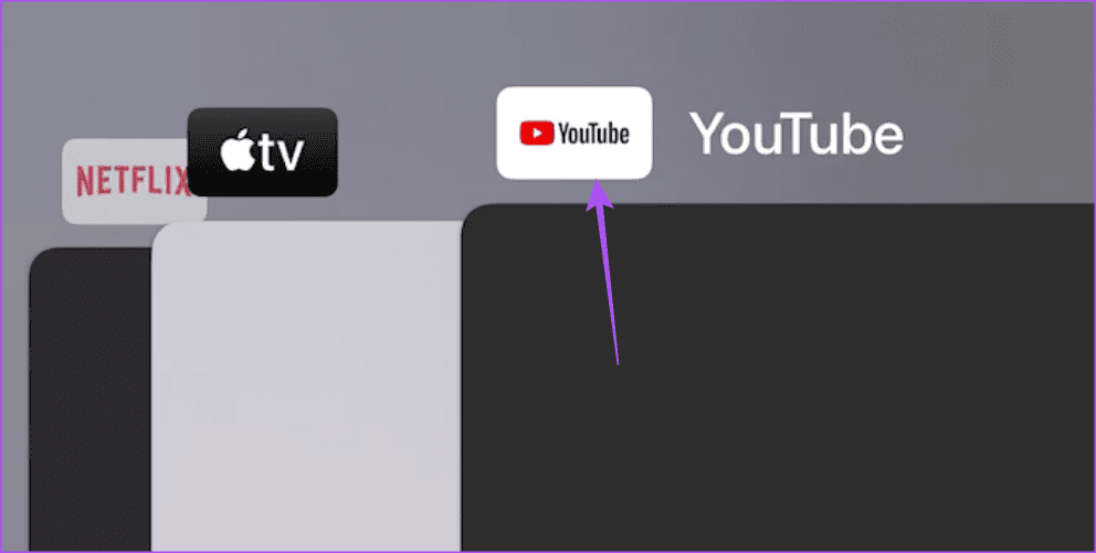 remove-youtube-from-background-apple-tv أفضل 6 إصلاحات لعدم وجود صوت في تطبيق YouTube على Apple TV