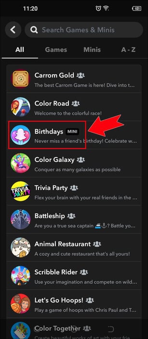 s6 كيفية التحقق من أعياد ميلاد أصدقائك على Snapchat
