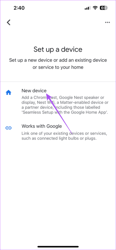 set-up-new-device-google-home-app-711x1536-1 أفضل 6 إصلاحات لعدم تشغيل الموسيقى على مكبرات الصوت Google Home و Nest