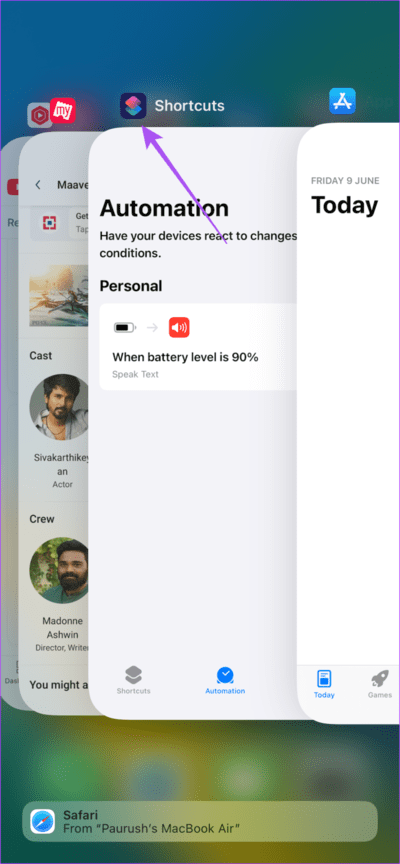 shortcuts-force-quit-iphone-711x1536-1 أفضل 6 إصلاحات لعدم عمل الأتمتة في تطبيق Shortcuts على iPhone