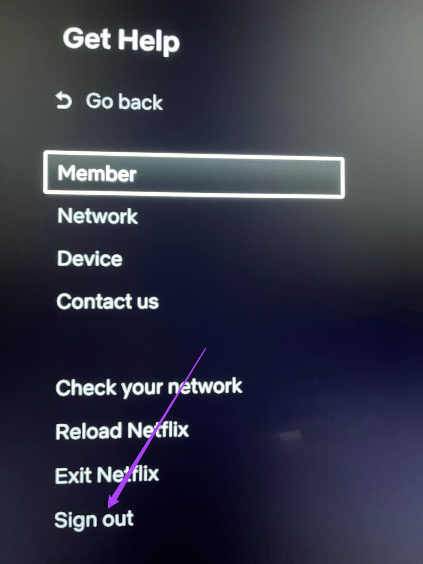 sign-out-netflix-android-tv أفضل 7 إصلاحات عدم عمل Dolby Atmos في Netflix على Android TV