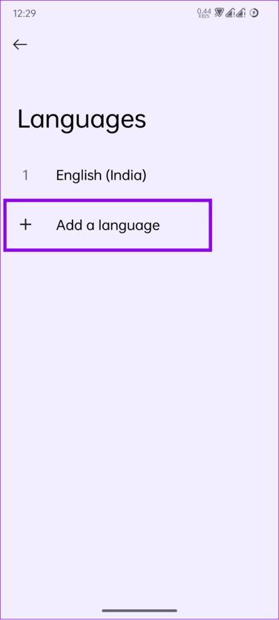 tap-add-a-language-to-change-Android-Phone-language كيفية تغيير اللغة على هاتف Android
