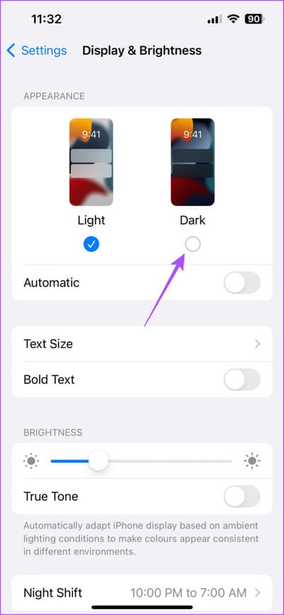turn-on-dark-mode-iphone-710x1536-1 أفضل 5 إصلاحات لعدم عمل الوضع الداكن في Apple Maps على iPhone و Mac