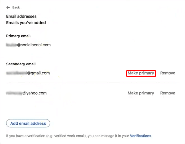كيفية تغيير عنوان البريد الإلكتروني الأساسي لحساب LinkedIn - %categories