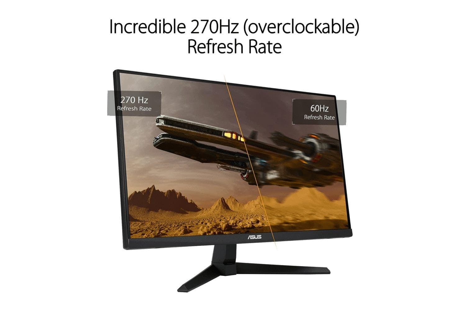ASUS-TUF-Gaming-VG249QM1A-advertising-overclockable-refresh-rate كيفية رفع تردد التشغيل على الشاشة: NVIDIA و AMD و Intel GPUs