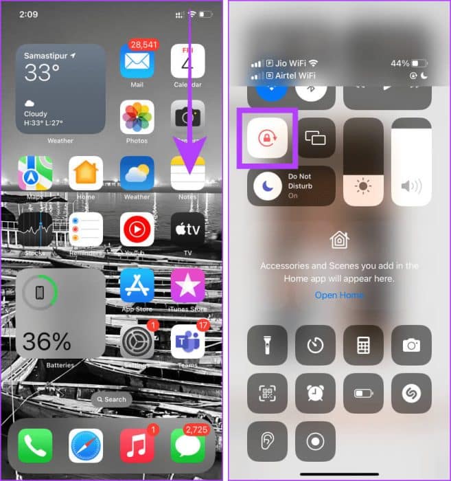 Access-Notification-Centre-on-iPhone-e1692223295905 7 طرق لقراءة رسائل WhatsApp دون علم المرسل