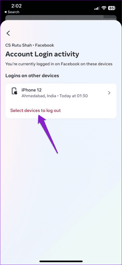Account-Login-Activity-on-Messenger أفضل 7 طرق لإصلاح عدم إختفاء إشعار Facebook Messenger