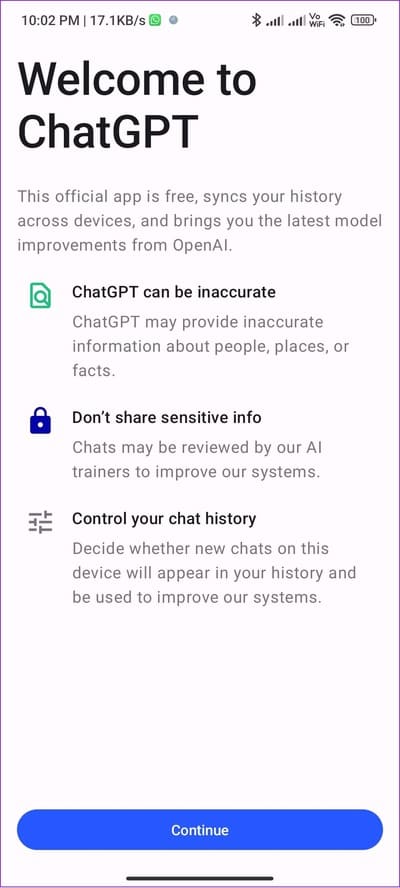 ChatGPT-app-for-Android طريقتين سهلتين لاستخدام ChatGPT على WhatsApp