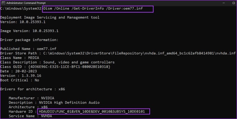 Check-Hardware-ID-using-cmd-3-768x386-1 4 طرق سريعة للتحقق من معرف الجهاز (HWID) في Windows 11