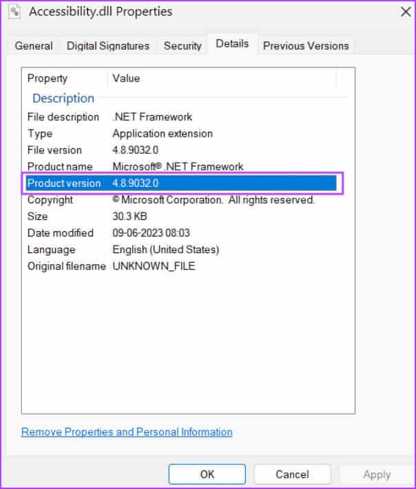 Check-NET-Framework-Version-using-file-explorer-4 5 طرق سريعة للتحقق من إصدار .NET Framework على Windows 10 و Windows 11
