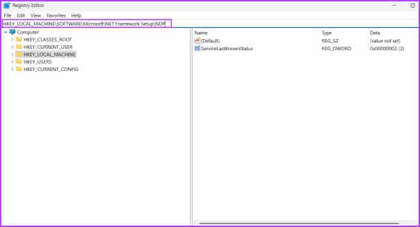 Check-NET-Framework-Version-using-registry-editor 5 طرق سريعة للتحقق من إصدار .NET Framework على Windows 10 و Windows 11