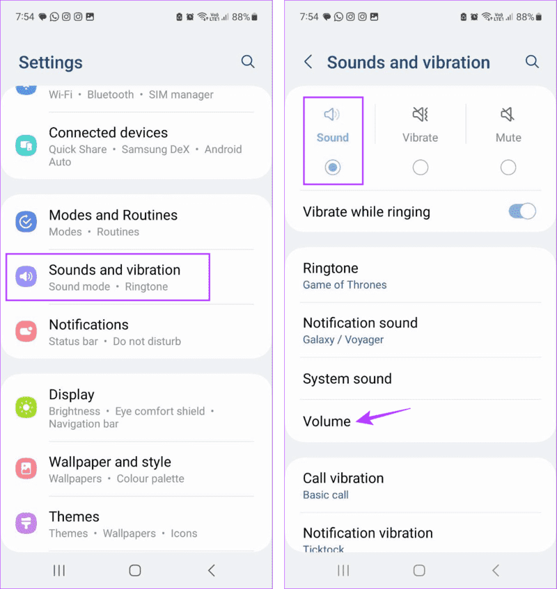 Check-Volume-on-Android 8 طرق لإصلاح عدم عمل صوت Snapchat على التطبيق