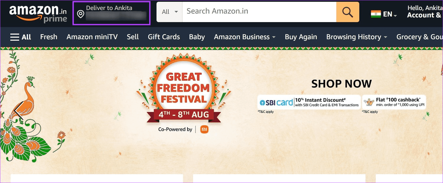 Check-your-address 9 طرق لإصلاح خطأ "لا يمكن شحن هذا العنصر" على Amazon