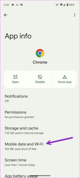 Chrome-not-working-on-mobile-data-2-461x1024-1-e1692657018663 أفضل 11 طريقة لإصلاح عدم عمل Google Chrome على بيانات الجوال