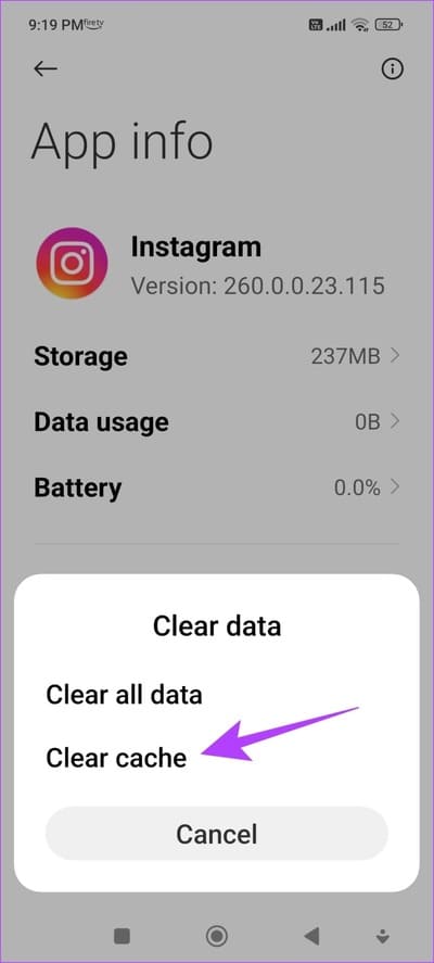 Clear-Cache-3 كيفية إصلاح ظهور "نقيد نشاطًا معينًا لحماية مجتمعنا" على Instagram