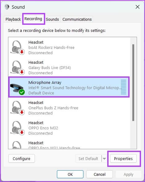 Click-on-Recording-Properties كيفية تقليل ضوضاء الخلفية في Zoom