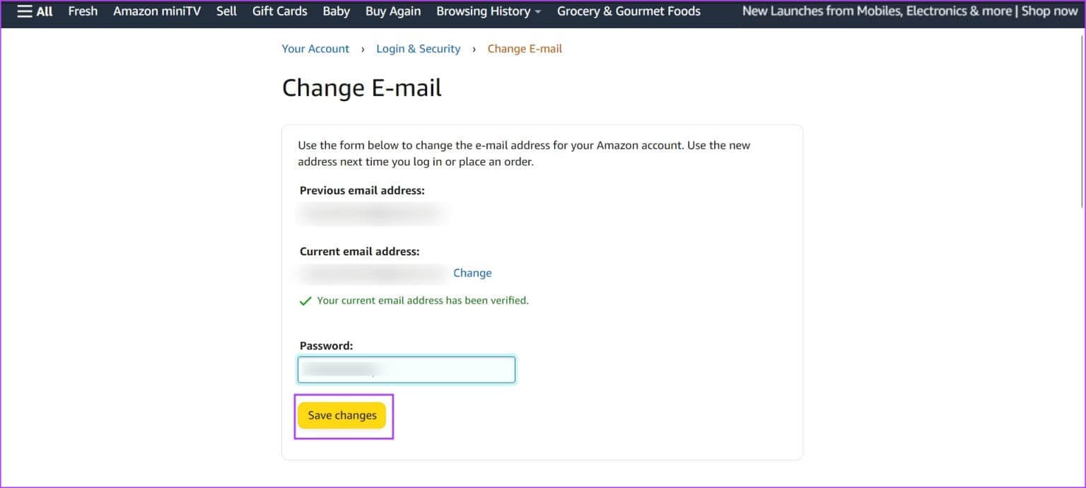 Click-on-Save-Changes-1-1536x690-1 كيفية تغيير عنوان البريد الإلكتروني على حساب Amazon