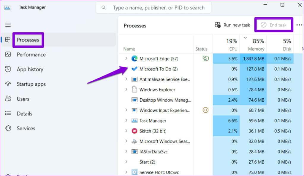 Close-Microsoft-To-Do-1024x594-1 أفضل 7 طرق لإصلاح عدم مزامنة تطبيق Microsoft To Do على Windows