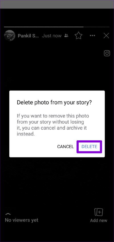 Confirm-Delete-Story-From-Facebook-App-723x1536-1 أفضل 6 طرق للإصلاح لا يمكن حذف قصة على Facebook Messenger