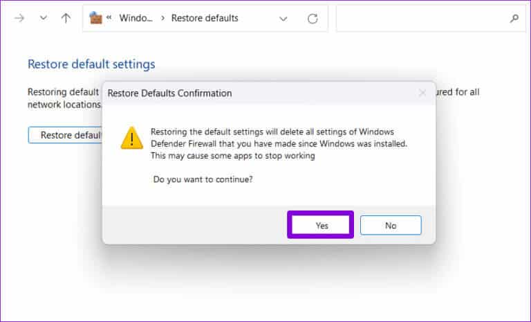 Confirm-Reset-Windows-Firewall-Settings-768x465-1 لا يمكن تشغيل جدار حماية Windows؟ هنا هو الإصلاح