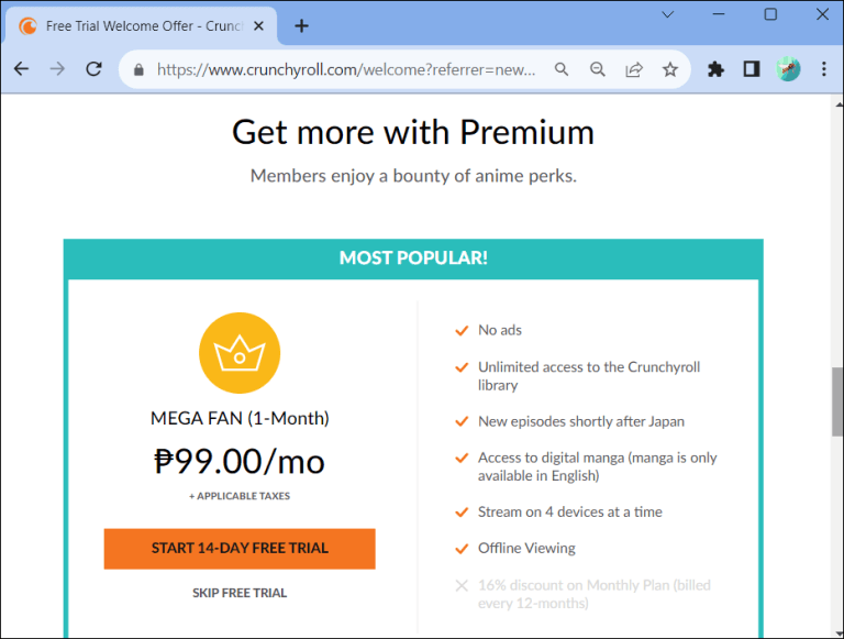 كيفية الحصول على CrunchyRoll Premium - %categories